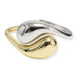 107281, TEARDROP ACCENT METAL OPEN BANGLE BRACELET