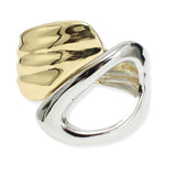 107282, GEOMETRIC METAL OPEN BANGLE BRACELET