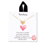 108508, SANCTUARY DAINTY CUBIC ZIRCONIA HEART NECKLACE