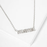 107240, LOVE UNENDING MAMA PAVE CUBIC ZIRCONIA NECKLACE