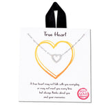 108515, TRUE HEART DAINTY CUTOUT HEART CUBIC ZIRCONIA ACCENT NECKLACE