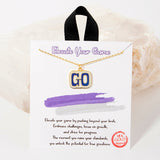 107708, GO GAME DAY ENAMEL PENDANT NECKLACE
