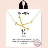 76992, 18K GOLD DIPPED INITIAL NECKLACE