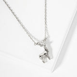 107235, NATURAL BEAUTY DEER CHARM NECKLACE