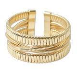 108396, CHAIN LAYERED CUFF BRACELET