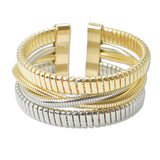 108396, CHAIN LAYERED CUFF BRACELET