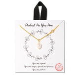 108517, PERFECT AS YOU ARE FRESHWATER PEARL CHARM NECKLACE