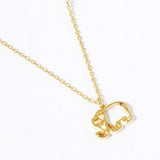 108514, NEVER FORGET DAINTY ELEPHANT CHARM NECKLACE