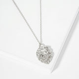 107237, LIONS SPIRIT LION FACE PENDANT NECKLACE