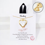 107422, HEALING HEART MOTHER OF PEARL PENDANT NECKLACE