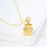 107417, TEQUILA BOTTLE CHARM PENDANT NECKLACE