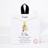 107417, TEQUILA BOTTLE CHARM PENDANT NECKLACE