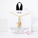 107427, WHISTLE FRESHWATER PEARL CHARM SAFETY WHISTLE PENDANT NECKLACE