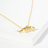 107234, I CHOOSE LION CHARM NECKLACE