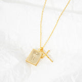 108649, PSALM 119 105 BIBLE CROSS CHARMS NECKLACE