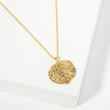 107418, ASPEN LEAF PENDANT NECKLACE