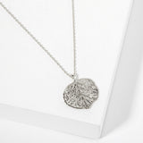 107418, ASPEN LEAF PENDANT NECKLACE