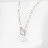 108648, PATIENTLY PERFECTLY YOU DAINTY FRESHWATER PEARL TOGGLE NECKLACE