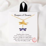108650, KEEPERS OF DREAMS DRAGONFLY PENDANT NECKLACE