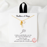 108647, SHELTERS OF HOPE DAINTY SEASHELL FRESHWATER PEARL CHARMS NECKLACE
