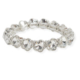 107221, CLOVER RHINESTONE STRETCH BRACELET