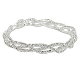 108380, TWISTED CRYSTAL RHINESTONE STRETCH BRACELET