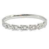 108100, BALL LINKED STAINLESS STEEL BANGLE BRACELET