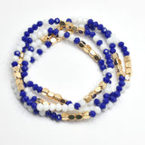 109237, GAME DAY MULTI LAYERED BEADED STRETCH BRACELET