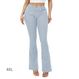 108683, BLING CRYSTAL EMBELLISHED DENIM STRETCH JEANS