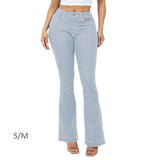 108683, BLING CRYSTAL EMBELLISHED DENIM STRETCH JEANS