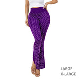 108372, WAFFLE PATTERN CRYSTAL EMBELLISHED BLING LEGGINGS