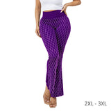 108372, WAFFLE PATTERN CRYSTAL EMBELLISHED BLING LEGGINGS