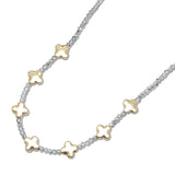 108678, CLOVER ACCENT BEADED NECKLACE