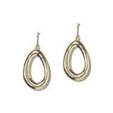 Open Oval Metal Drop Earrings – Gold · EW20321GD_WT _DSC8447