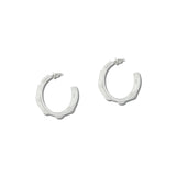 Pearl Station Gold Hoop Earrings – Gold/White · EW73095WHT_WT _DSC8466