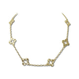 Open Quatrefoil Station Necklace – Gold · NW3640GD_WT _DSC8490