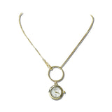 Round Watch Pendant Necklace – Gold · NW40556GD_WT _DSC8494