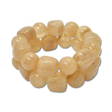 2 Piece Chunky Resin Cube Round Bead Bracelet Set – Neutral · MBR5788NEU_PK _DSC8613
