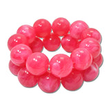 Marbled Gumball Bead Double Strand Stretch Bracelet – Fuchsia · MBR5778FU_PK _DSC8619
