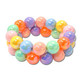 Iridescent Gumball Bead Stretch Bracelet Set – Multi · MBR5777MU-2_PK _DSC8628