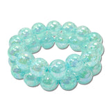 Crackled Acrylic Gumball Bead Stretch Bracelet Set – Teal · MBR5785TE_PK _DSC8639