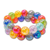 Crackled Acrylic Gumball Bead Stretch Bracelet Set – Multi · MBR5785MU_PK _DSC8641
