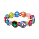 Faceted Gem Enamel Stretch Bracelet – Multi · KBR5814GDMU_PK _DSC8644