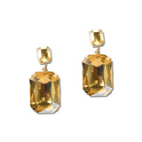 Rectangle Rhinestone Drop Earrings – Gold/Topaz · MER5639GDLCT_PK _DSC8660