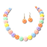 Iridescent Acrylic Gumball Bead Necklace Set – Gold/Multi · MNE8828MU-2_PK _DSC8678