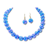 Crackle Acrylic Bead Necklace – Gold/Blue · MNE8834BL_PK _DSC8688