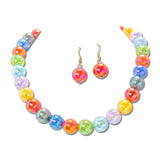 Crackle Acrylic Bead Necklace – Gold/Multi · MNE8834MU_PK _DSC8690