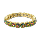 Round Stone Stretch Tennis Bracelet – Gold/Volcano · CB2429VM_MUS _DSC8749