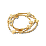 Cross Station Beaded Stretch Bracelet Set – Gold · BD10095GD _DSC8758
