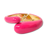 Enamel Bypass Hinged Bangle Bracelet – Gold/Fuchsia · BG5603-FU_IM _DSC8818